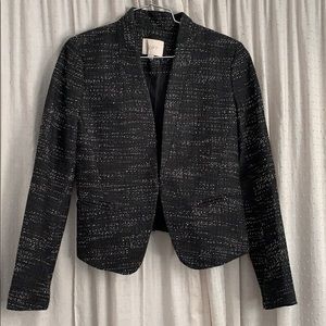 LOFT  tuxedo cropped blazer